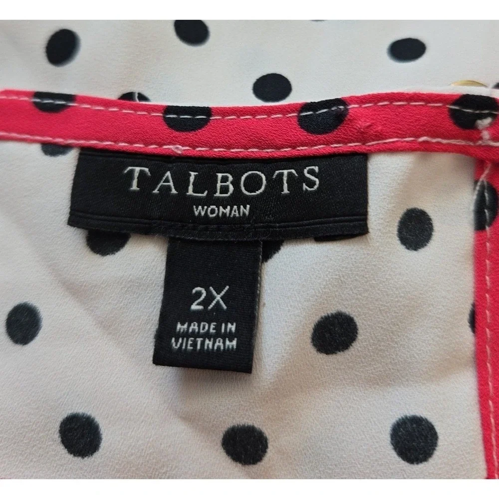 Talbots Womans Plus Size Sleeveless‎ Blouse Size 2X